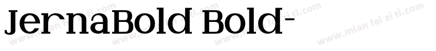 JernaBold Bold字体转换